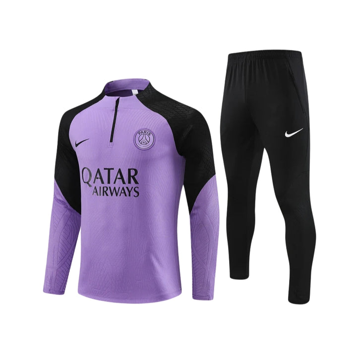PSG - Survêtement - 1/2 Zip - Violet et Noir