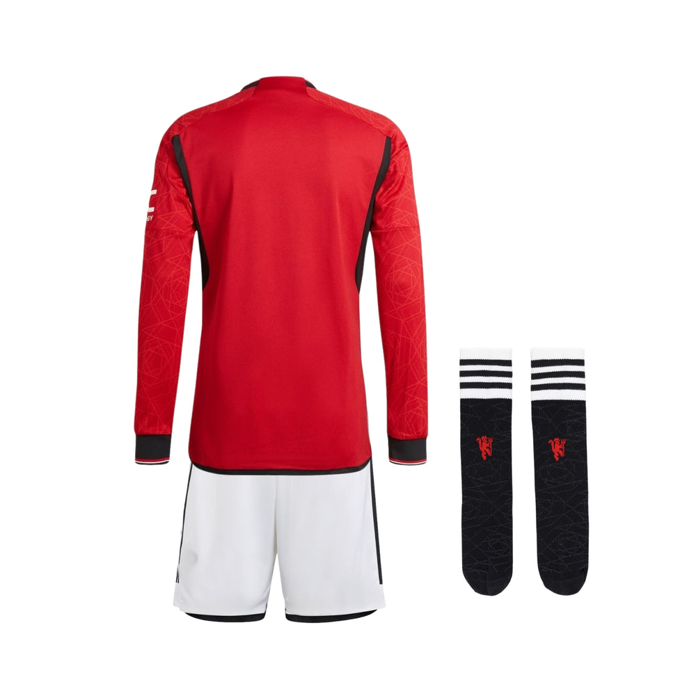 Kit Infantil Manchester United Local 23/24 - Manga Larga