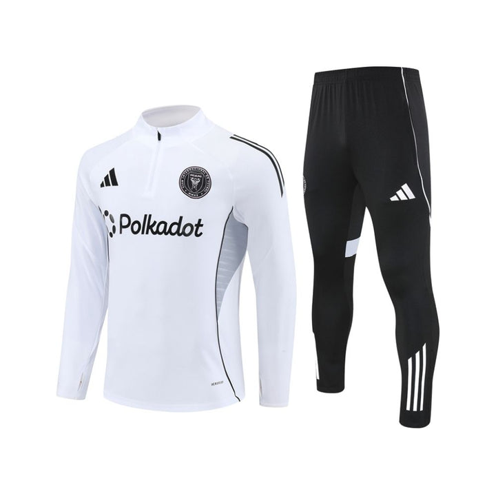 Inter Miami 25/26 - Survêtement - 1/2 Zip - Blanc et Noir