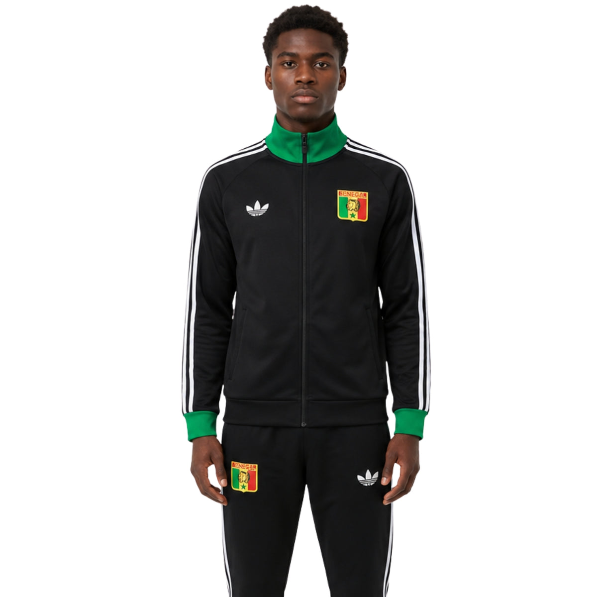 Senegal 26/27 - Survêtement - Zip Complet - Noir et Vert