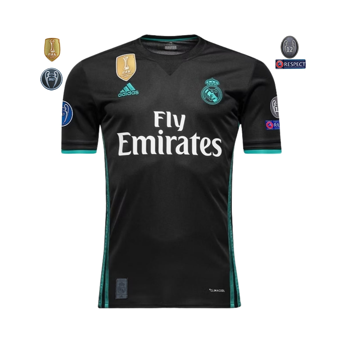 Real Madrid Extérieur 17/18 - Ligue des Champions - Vue de face