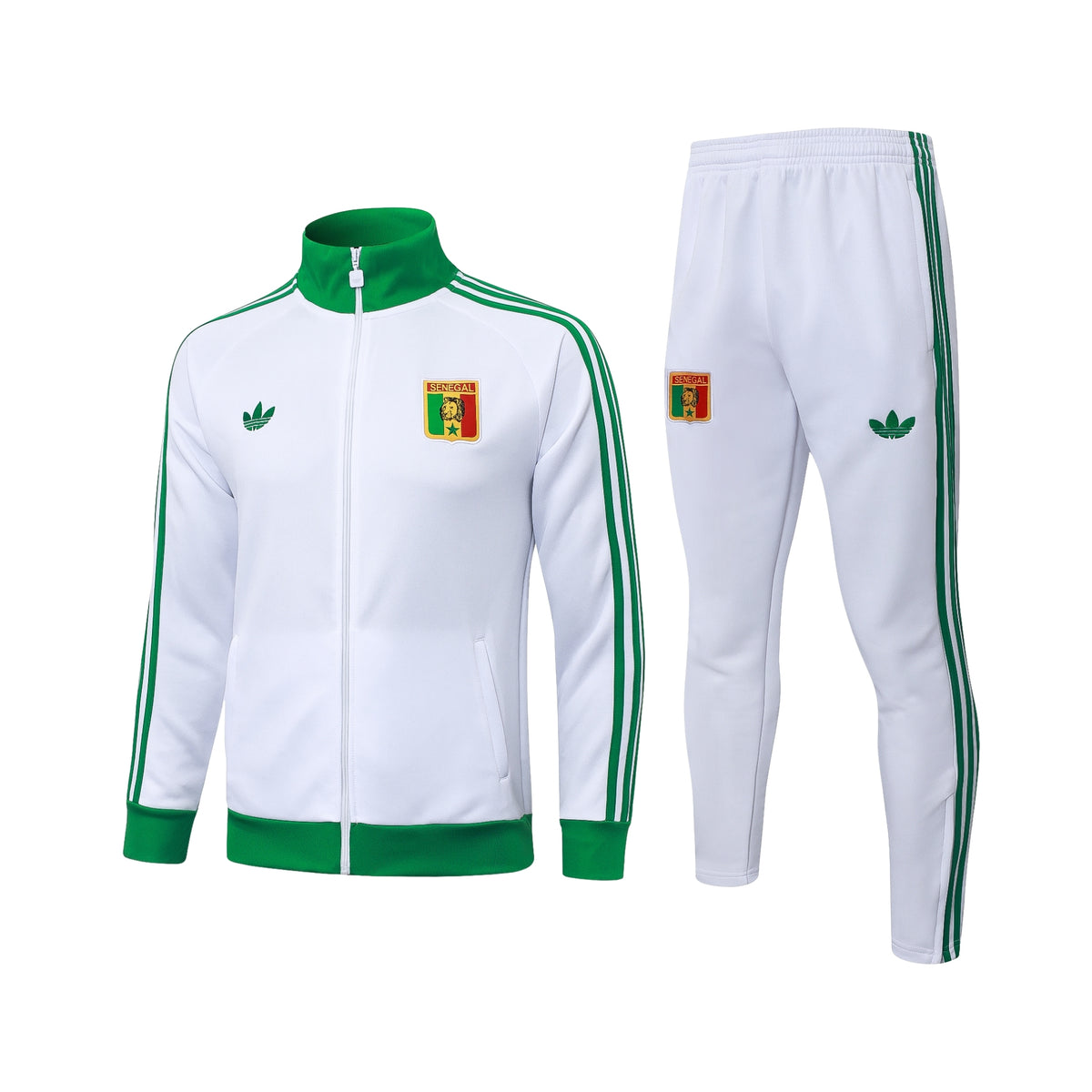 Senegal 26/27 - Survêtement - Zip Complet - Blanc et Vert