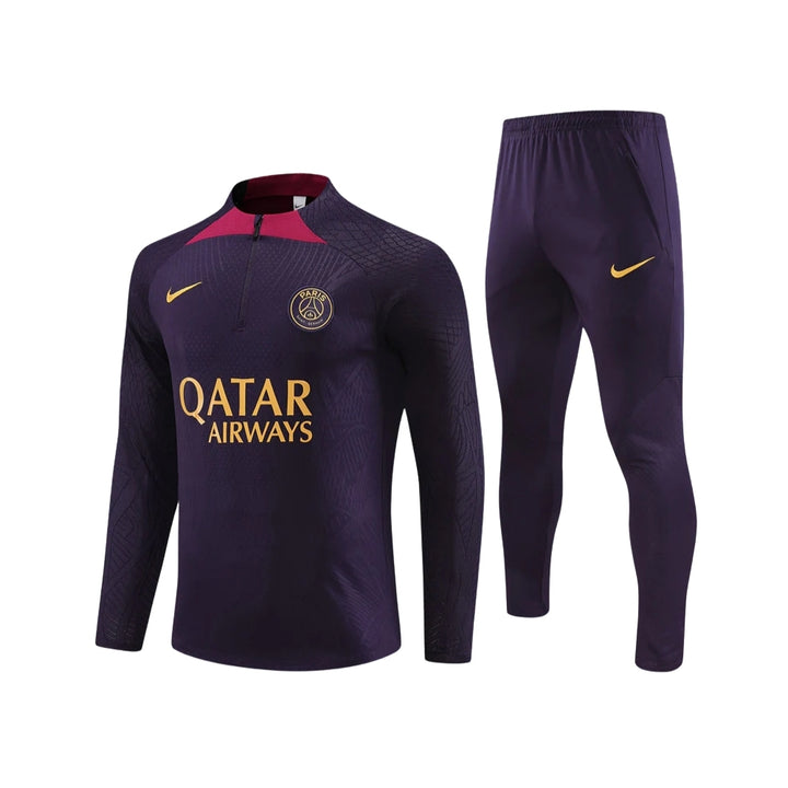 PSG - Survêtement - 1/2 Zip - Violet Foncé