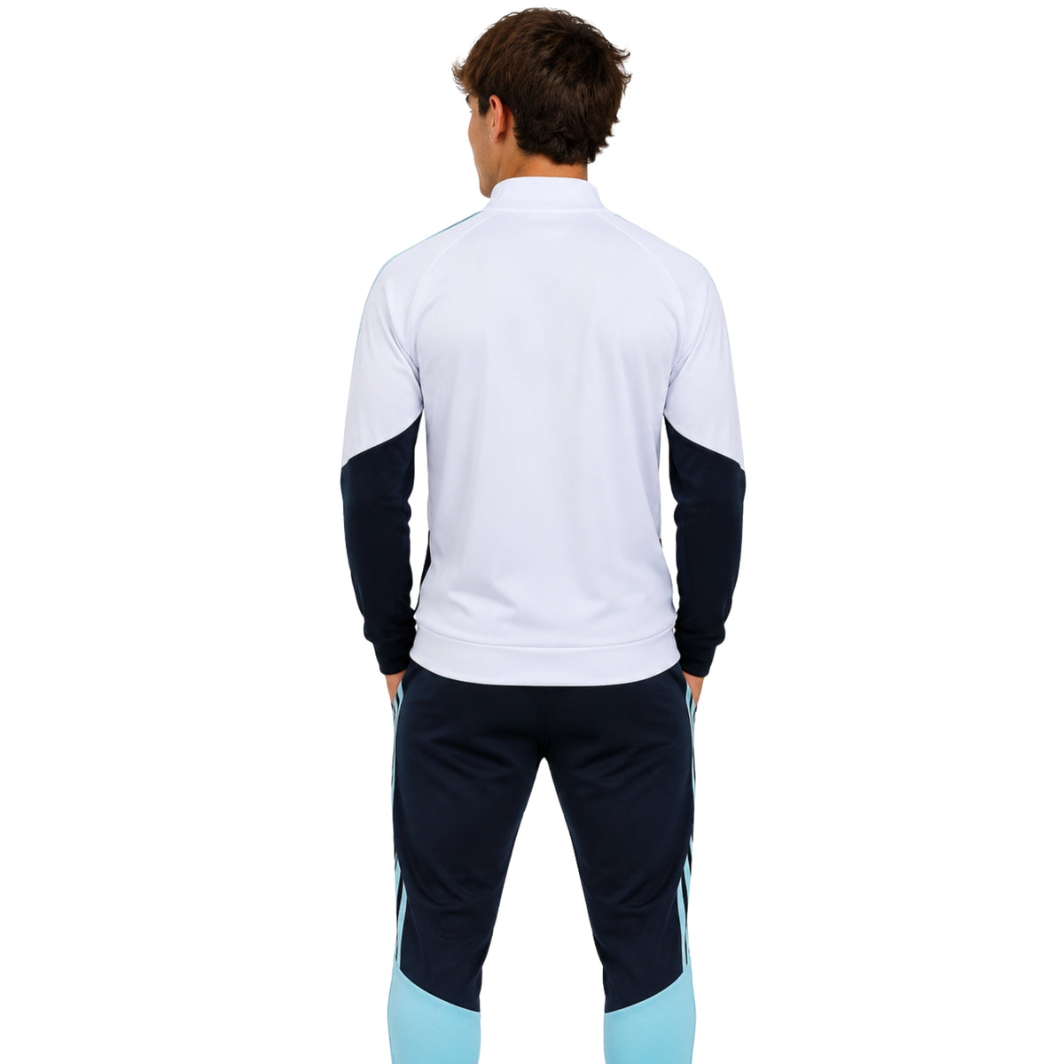 Argentine 26/27 - Survêtement - Zip Complet - Blanc et Bleu Marine