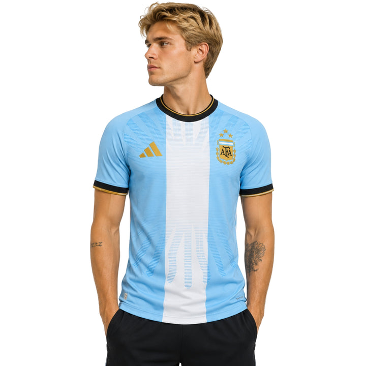 Argentine Édition Spéciale 26/27 - Coupe du Monde 2026 - Version Joueur - Bleu Ciel et Blanc