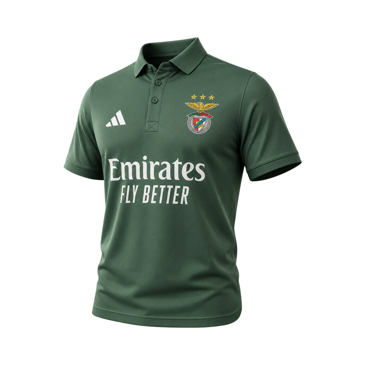 Benfica Polo 25/26 - Vert Emirates Fly Better