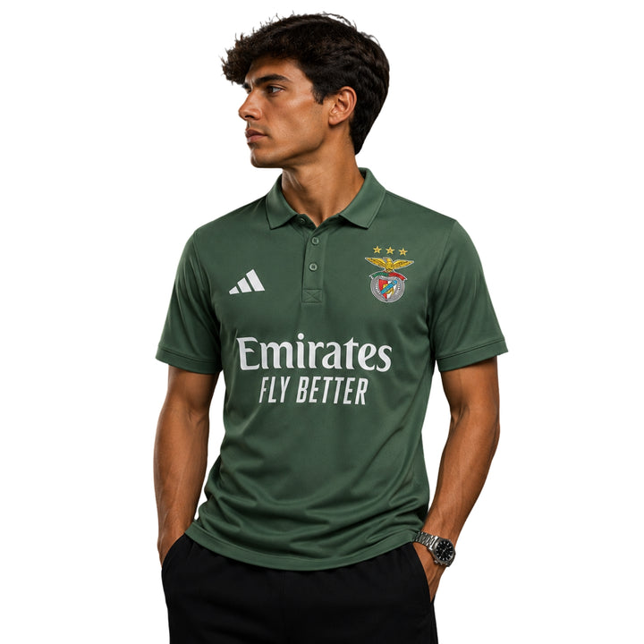 Benfica Polo 25/26 - Vert Emirates Fly Better