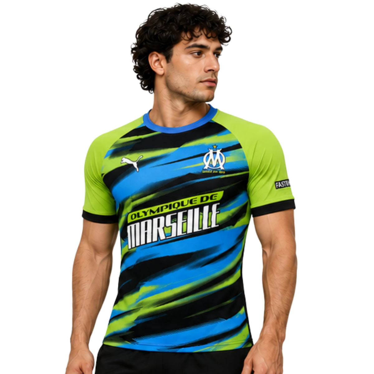 Olympique de Marseille Special Edition 25/26 - Player Version - Blue, Black and Neon Green