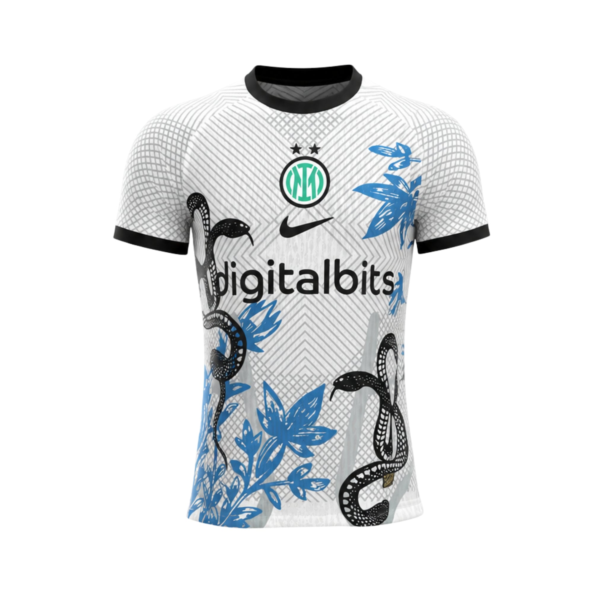 Inter Milan Édition Spéciale 25/26 - Version Joueur - Blanc et Noir