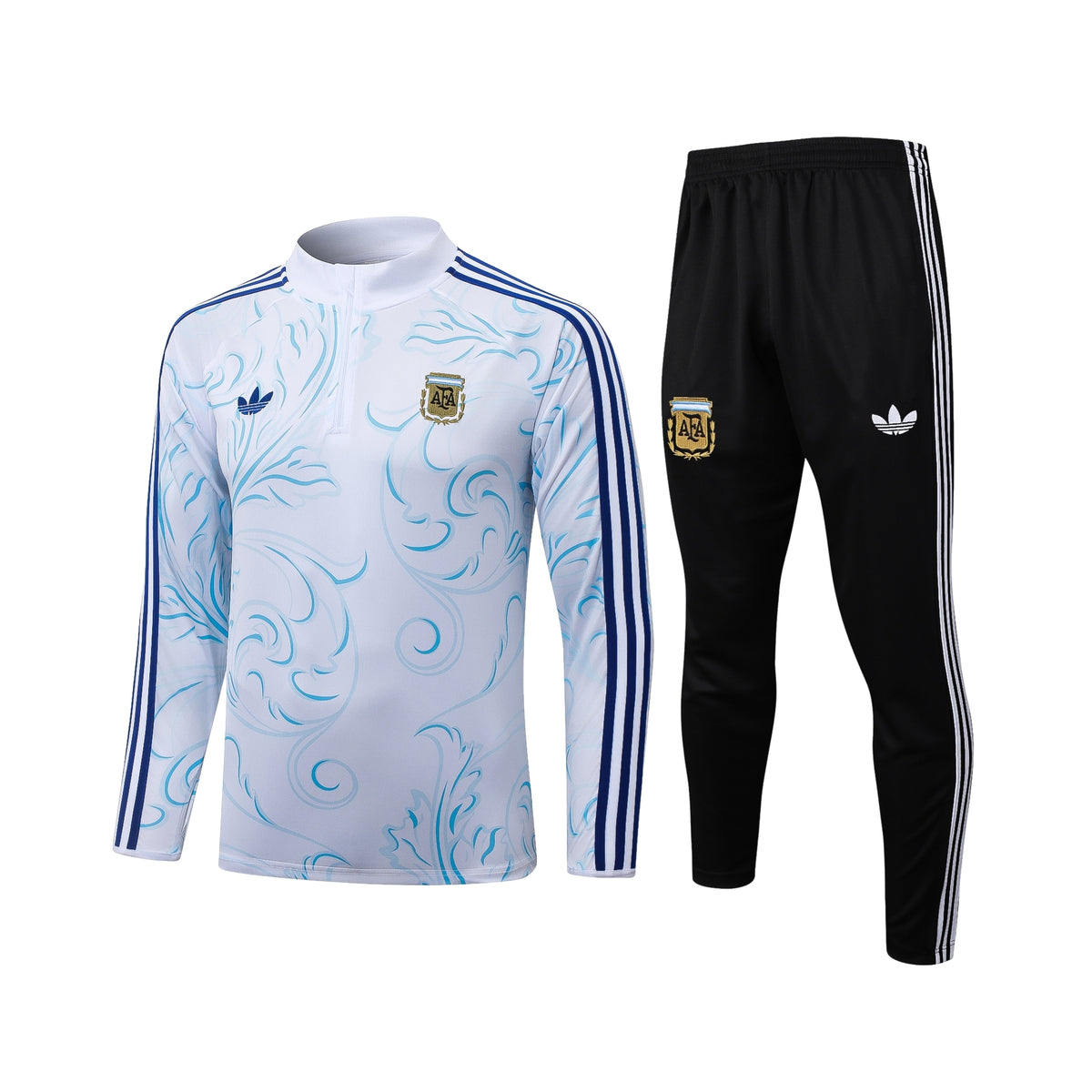 Argentine 26/27 - Survêtement - 1/2 Zip - Blanc et Bleu