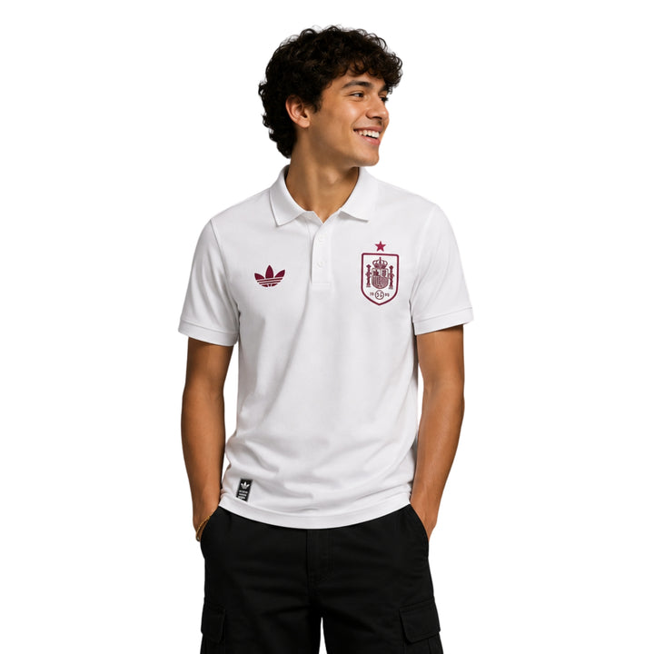 Espagne Polo 26/27 - Coupe du Monde 2026 - Blanc