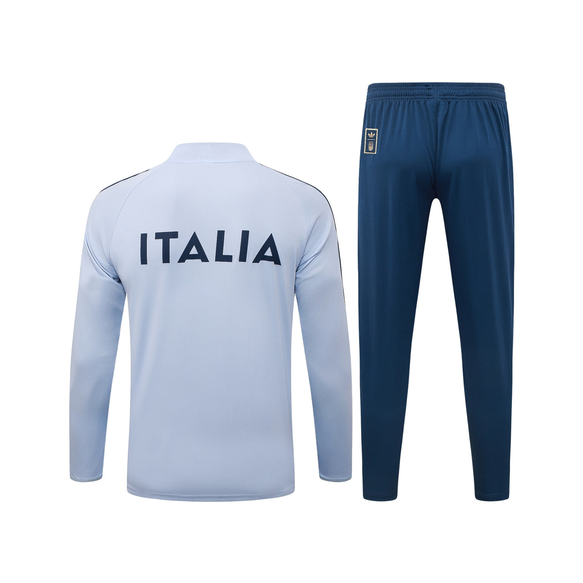 Italie 26/27 - Survêtement - 1/2 Zip - Blanc et Bleu Marine