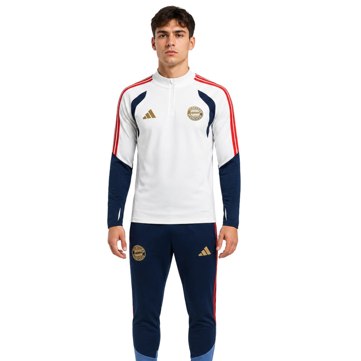 Bayern Munich 26/27 - Survêtement - 1/2 Zip - Blanc et Bleu Marine