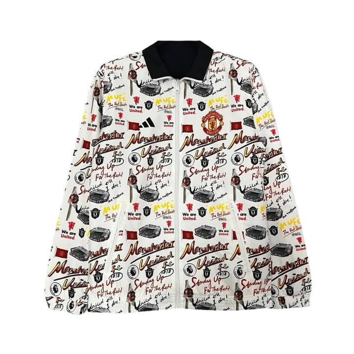 Reversible Windbreaker - Manchester United - White and Black