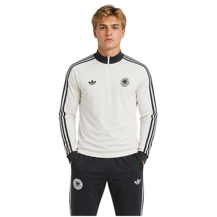 Allemagne 26/27 - Survêtement - 1/2 Zip - Blanc et Noir