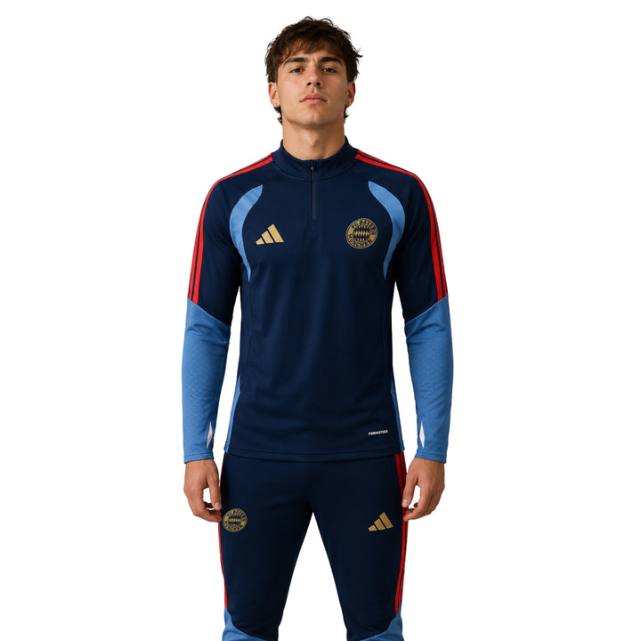 Bayern Munich 26/27 - Survêtement - 1/2 Zip - Bleu Marine et Bleu Clair