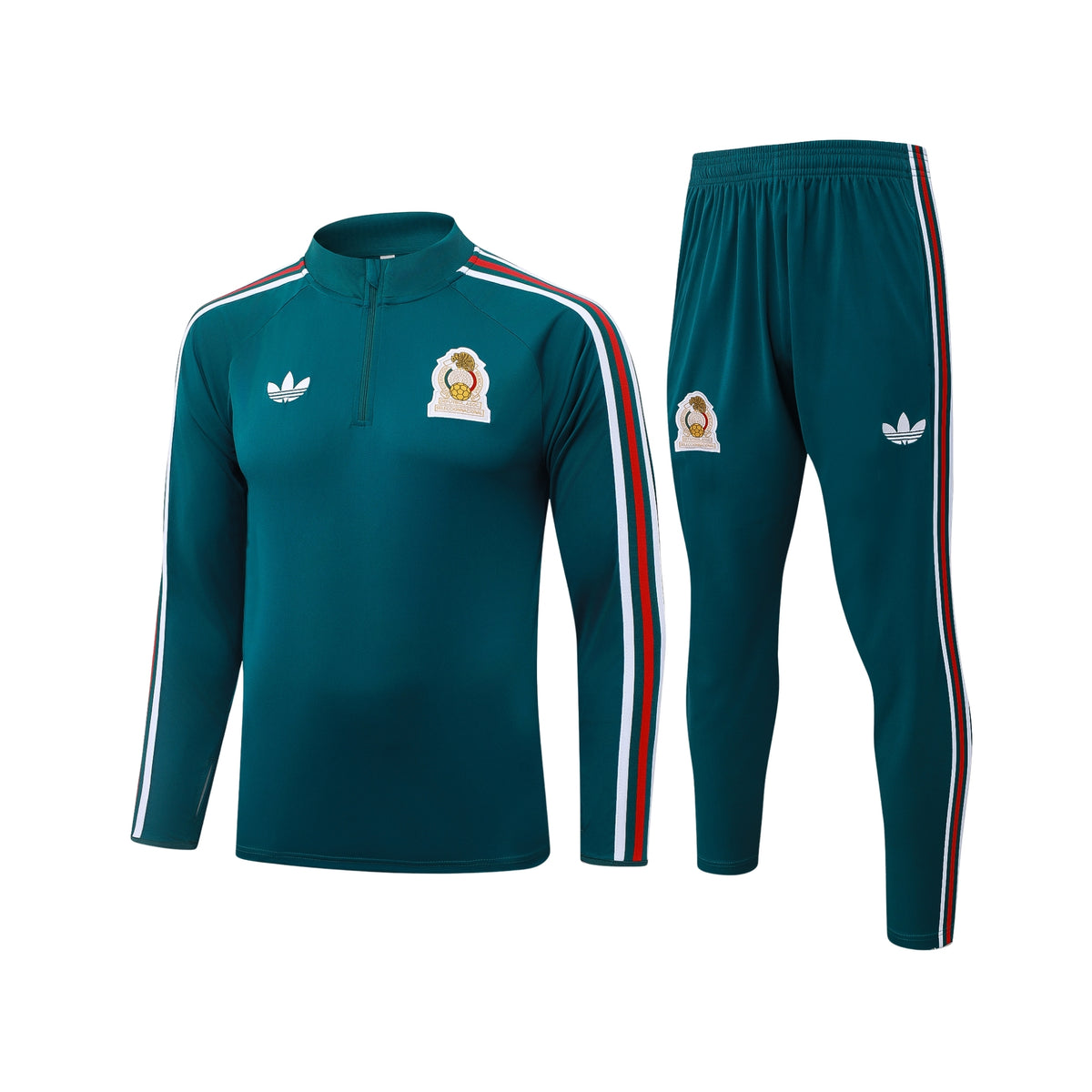 Mexique 26/27 - Survêtement - 1/2 Zip - Vert Canard