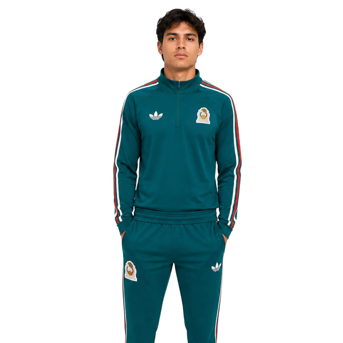 Mexique 26/27 - Survêtement - 1/2 Zip - Vert Canard