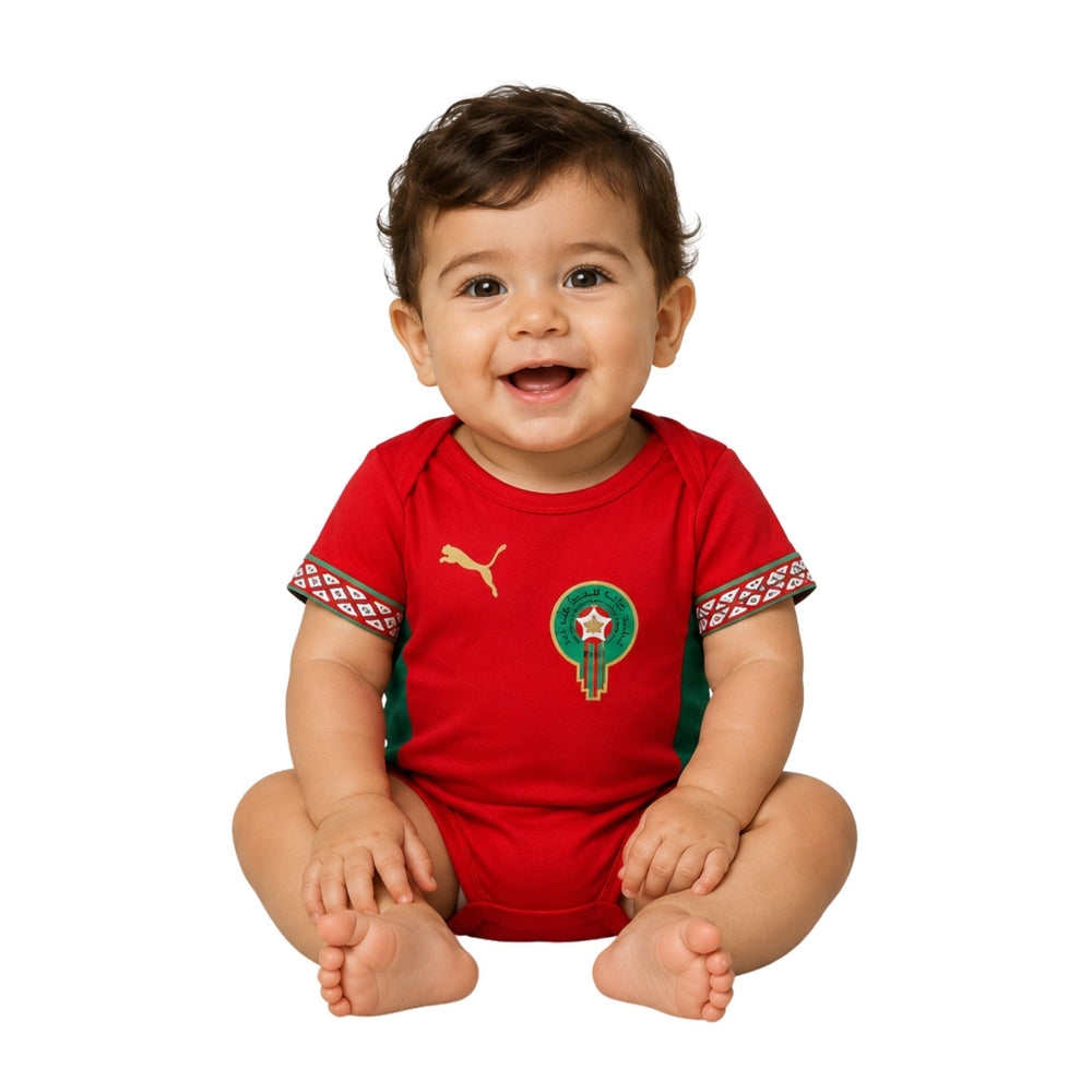 Maroc - Body Bébé Domicile 26/27 - Coupe du Monde 2026