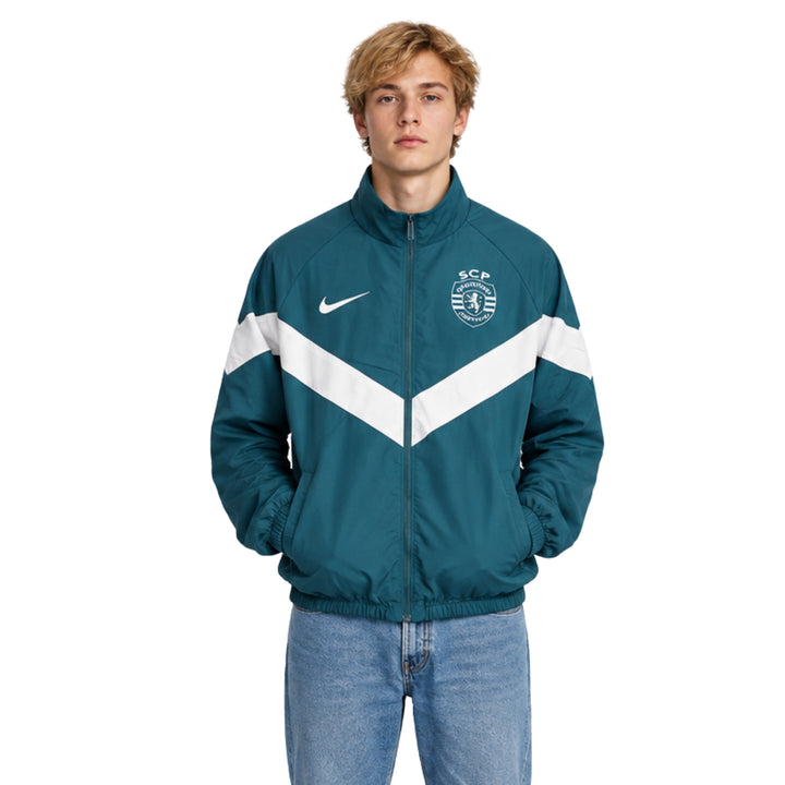 Coupe-Vent - Sporting 25/26 - Bleu Canard et Blanc
