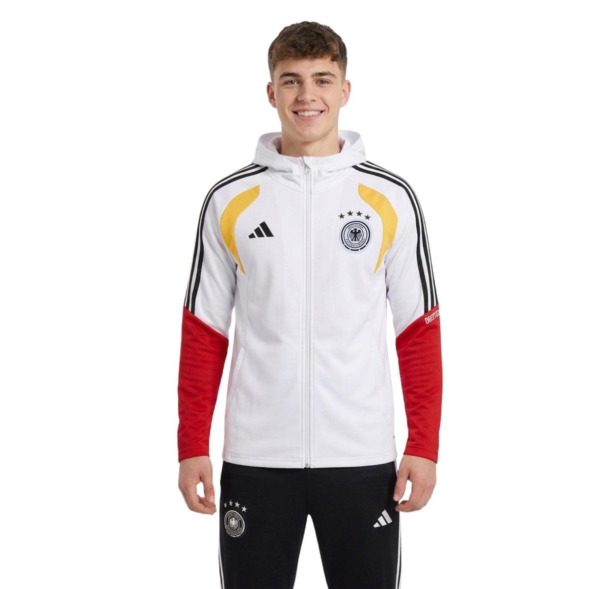 Allemagne 26/27 - Survêtement - Zip Complet - Blanc, Rouge et Jaune 2