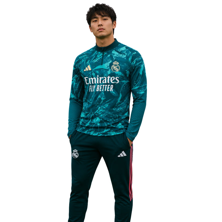 Real Madrid 26/27 - Survêtement - 1/2 Zip - Vert Foncé
