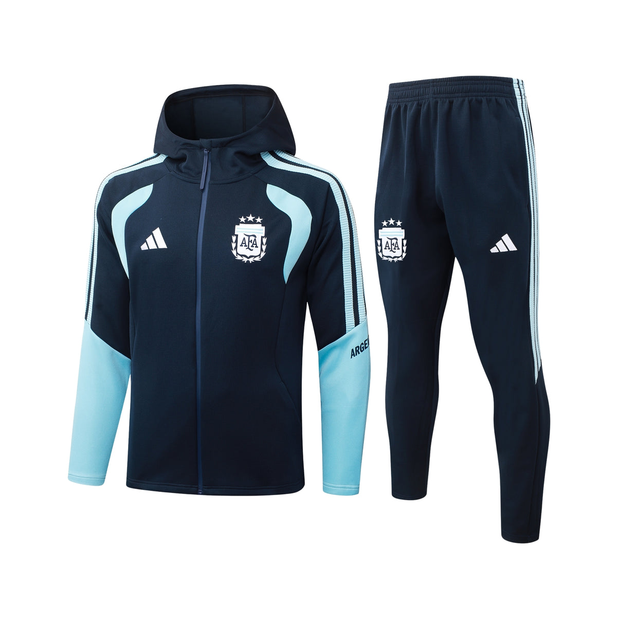 Argentine 26/27 - Survêtement - Zip Complet - Bleu Marine et Bleu Clair 2