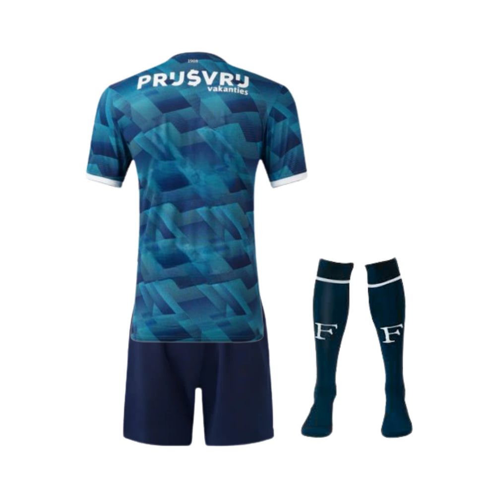 Kit Infantil Feyenoord Visitante 23/24