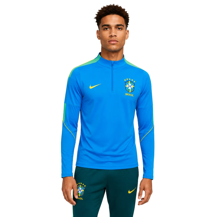 Brésil 26/27 - Survêtement - 1/2 Zip - Bleu