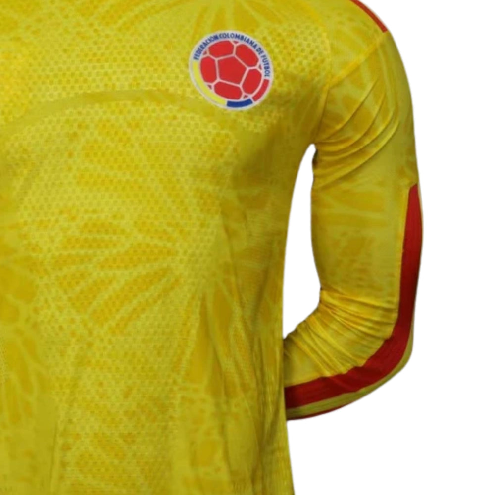 Colombie Domicile 26/27 - Coupe du Monde 2026 - Manches Longues - Version Joueur