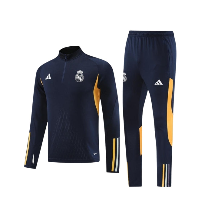 Real Madrid 25/26 - Tracksuit - 1/2 Zip - Navy Blue and Yellow