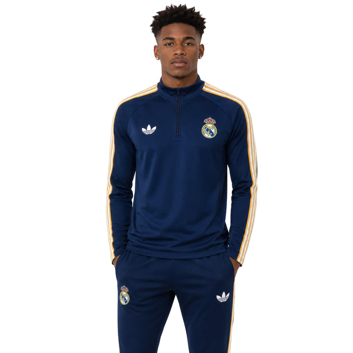 Real Madrid 26/27 - Survêtement - 1/2 Zip - Bleu Marine et Doré