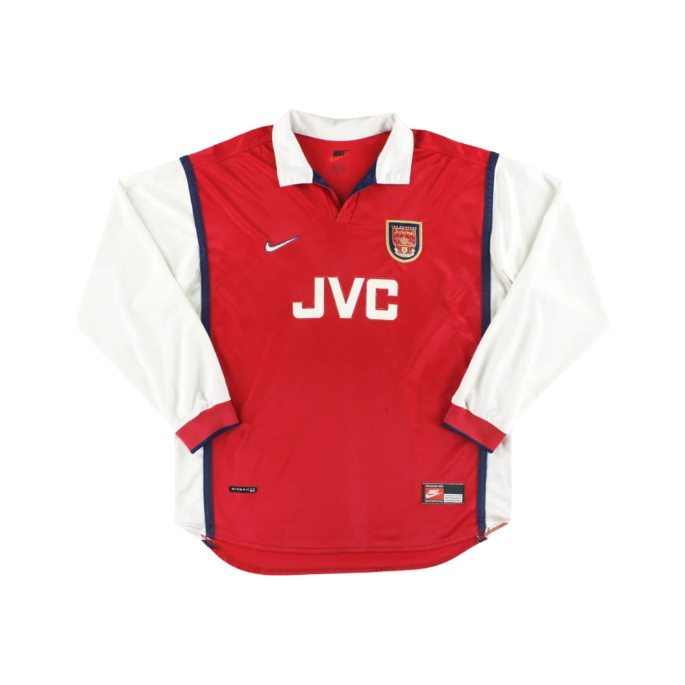 Camiseta Local Arsenal 98/99 - Manga Larga