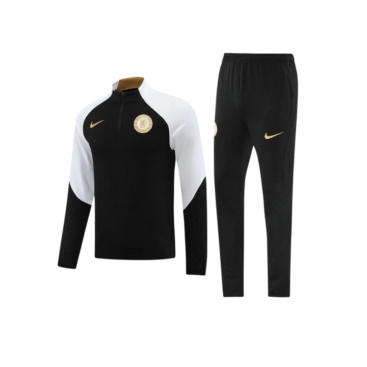 Chelsea 25/26 - Tracksuit - 1/2 Zip - Black and White