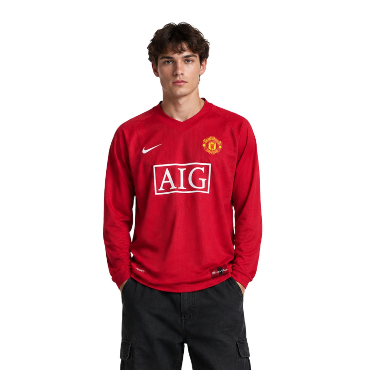 Manchester United Domicile 07/08 - Manches longues