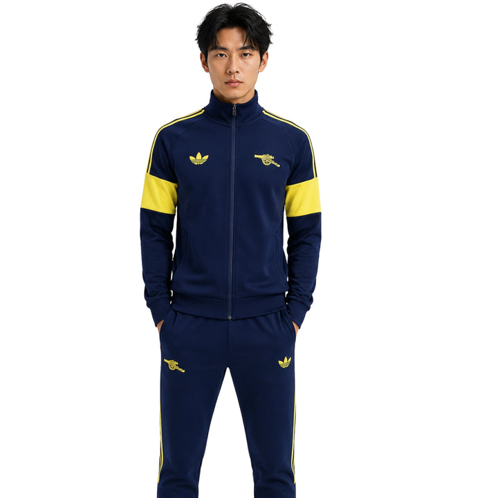 Arsenal 26/27 - Survêtement - Zip Complet - Bleu Marine et Jaune