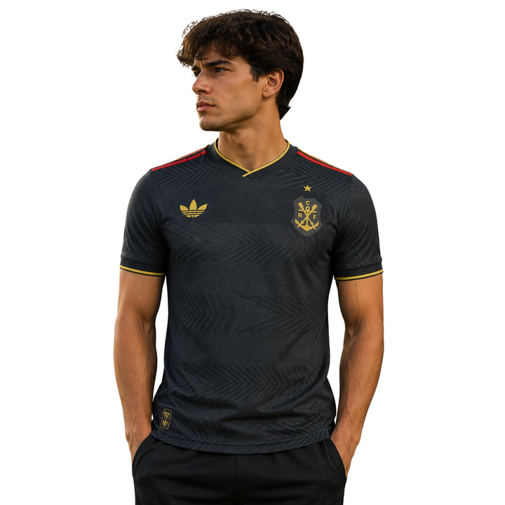 Flamengo Édition Spéciale 25/26 - Version Joueur - Gris Anthracite et Doré