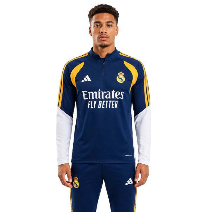 Real Madrid 26/27 - Survêtement - 1/2 Zip - Bleu Marine et Jaune