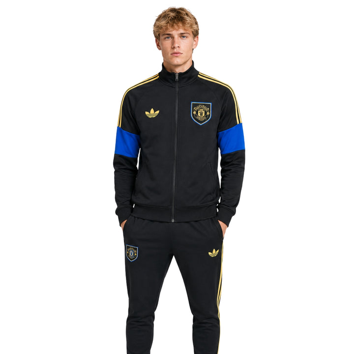 Manchester United 26/27 - Survêtement - Zip Complet - Noir et Bleu