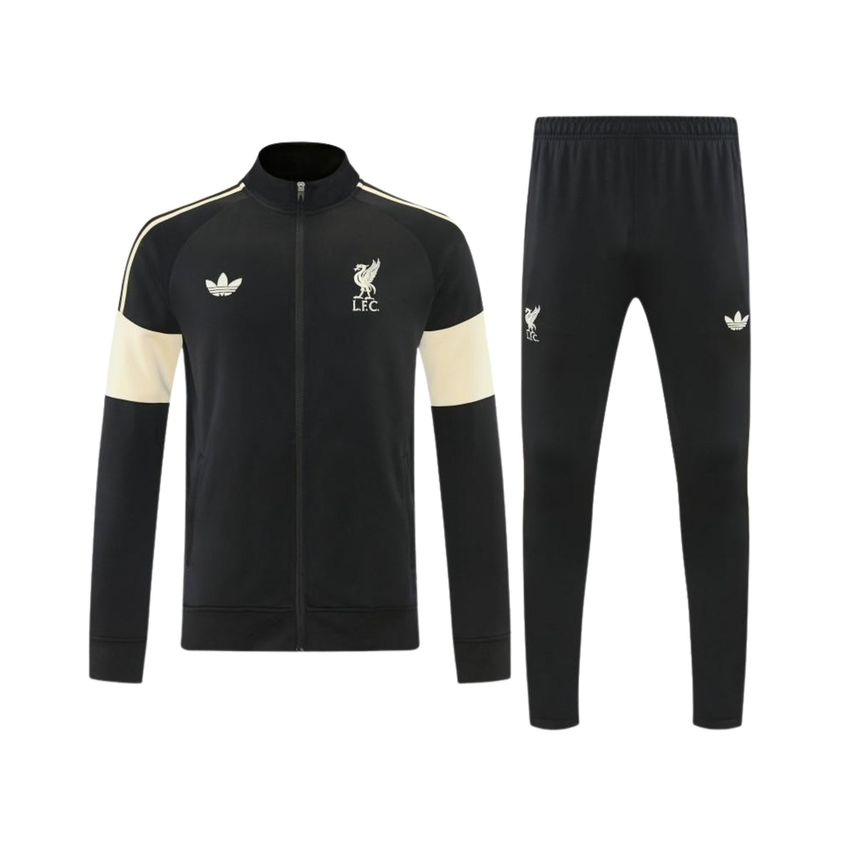 Liverpool 26/27 - Tracksuit - Full Zip - Black and Beige