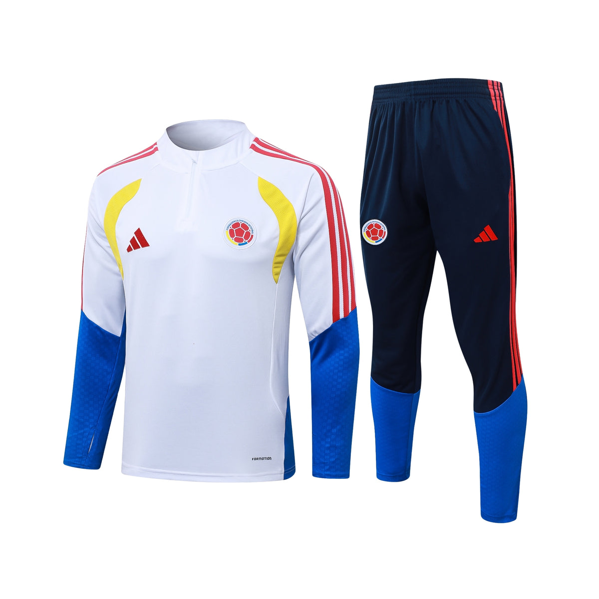 Colombie 26/27 - Survêtement - 1/2 Zip - Blanc