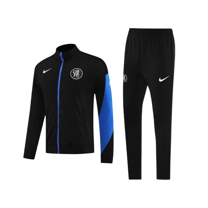 Chelsea 25/26 - Tracksuit - Full Zip - Black and Blue