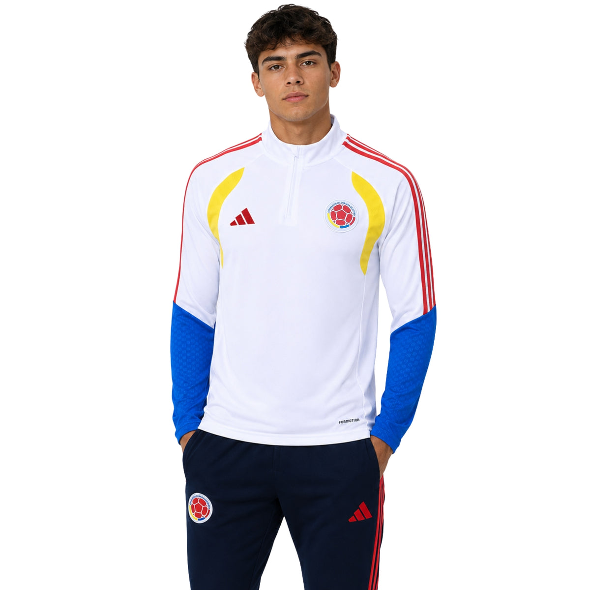 Colombie 26/27 - Survêtement - 1/2 Zip - Blanc