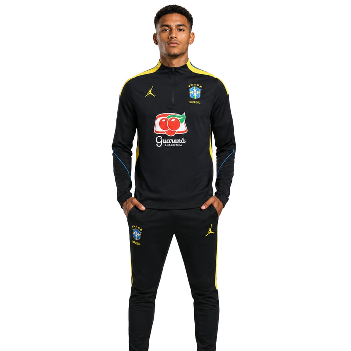 Brésil 26/27 - Survêtement - 1/2 Zip - Noir