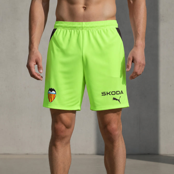 Short Valencia Gardiens de But 26/27 - Vert Fluo