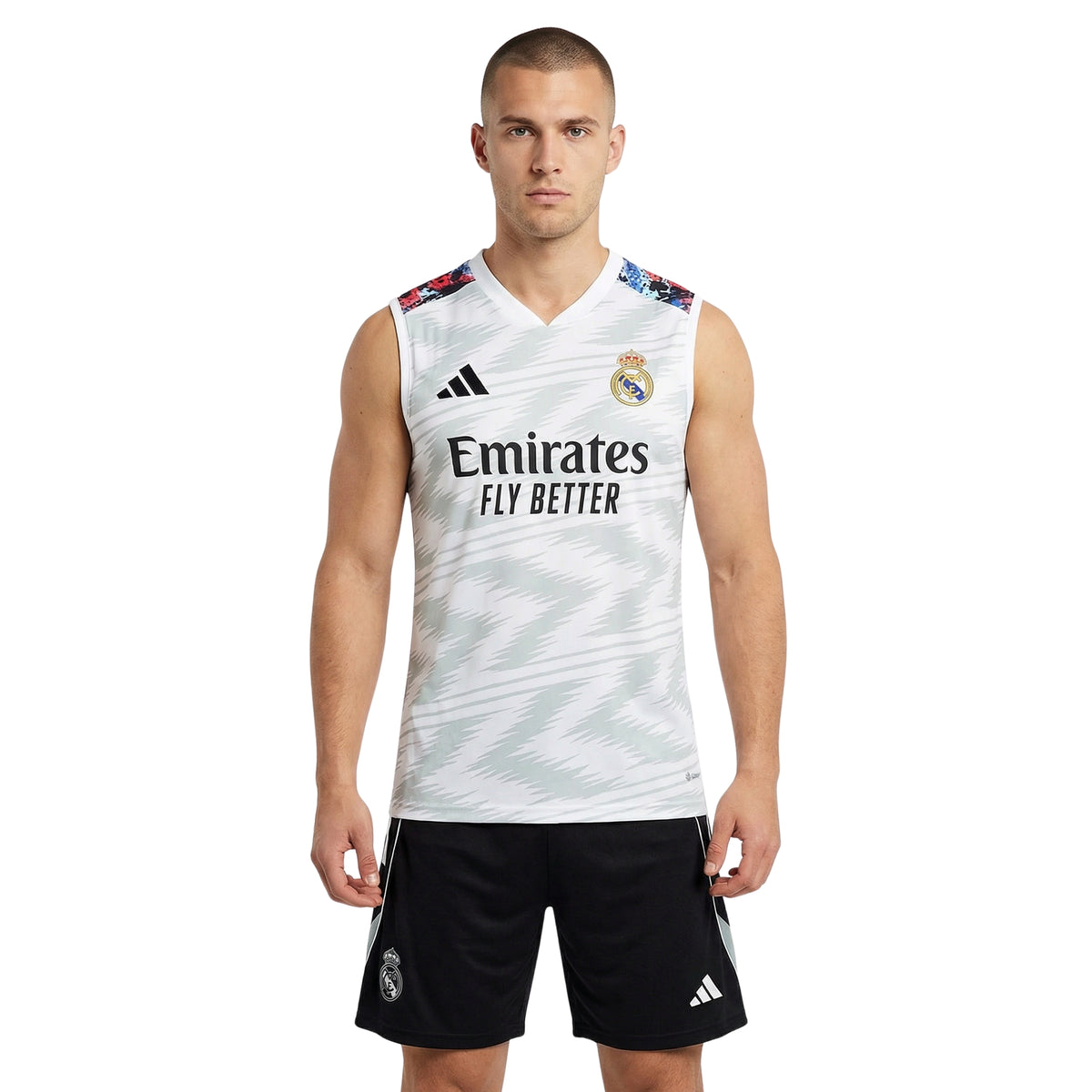 Real Madrid 25/26 - Équipement de Entraînement - Manches Cava - Vue de dos