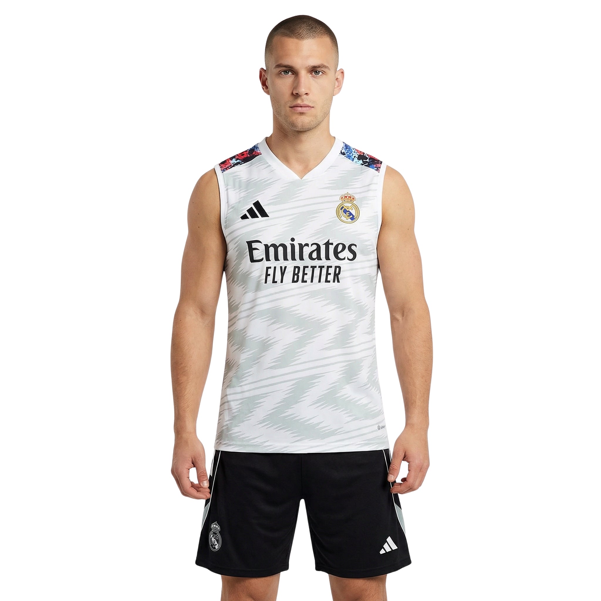 Real Madrid 25/26 - Équipement de Entraînement - Manches Cava - Vue de dos