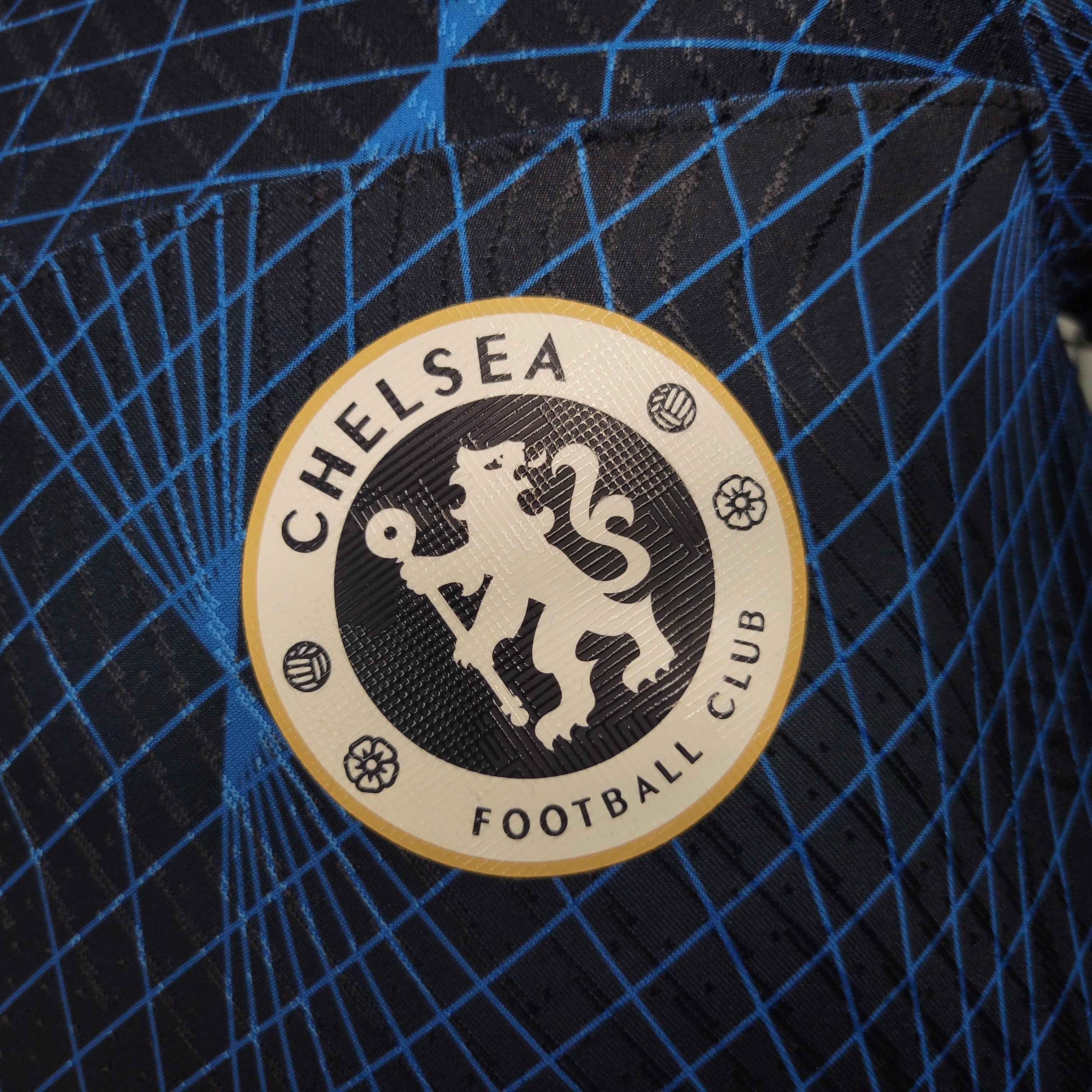Chelsea Extérieur 23/24 - Vue rapprochée