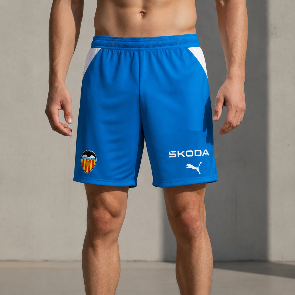 Short Valencia Gardiens de But 26/27 - Bleu et Blanc