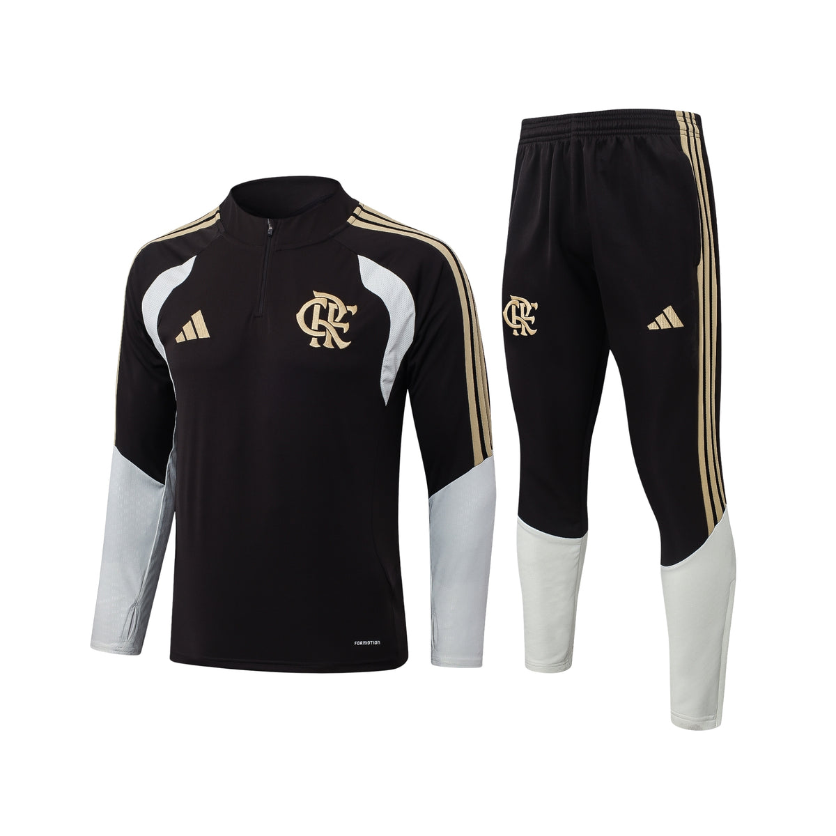 Flamengo 26/27 - Survêtement - 1/2 Zip - Noir et Gris
